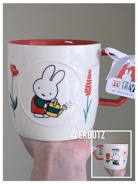 Miffy x Magenta Summer Gardening Miffy Mug, Double Sided 🪻